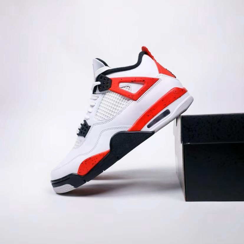 NIKE/耐克Air Jordan 4 AJ4 红水泥男款中帮潮流篮球鞋DH6927-161