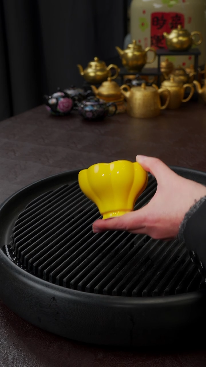 【闪购商品】杯【宜景窑帝王黄】大曼陀罗