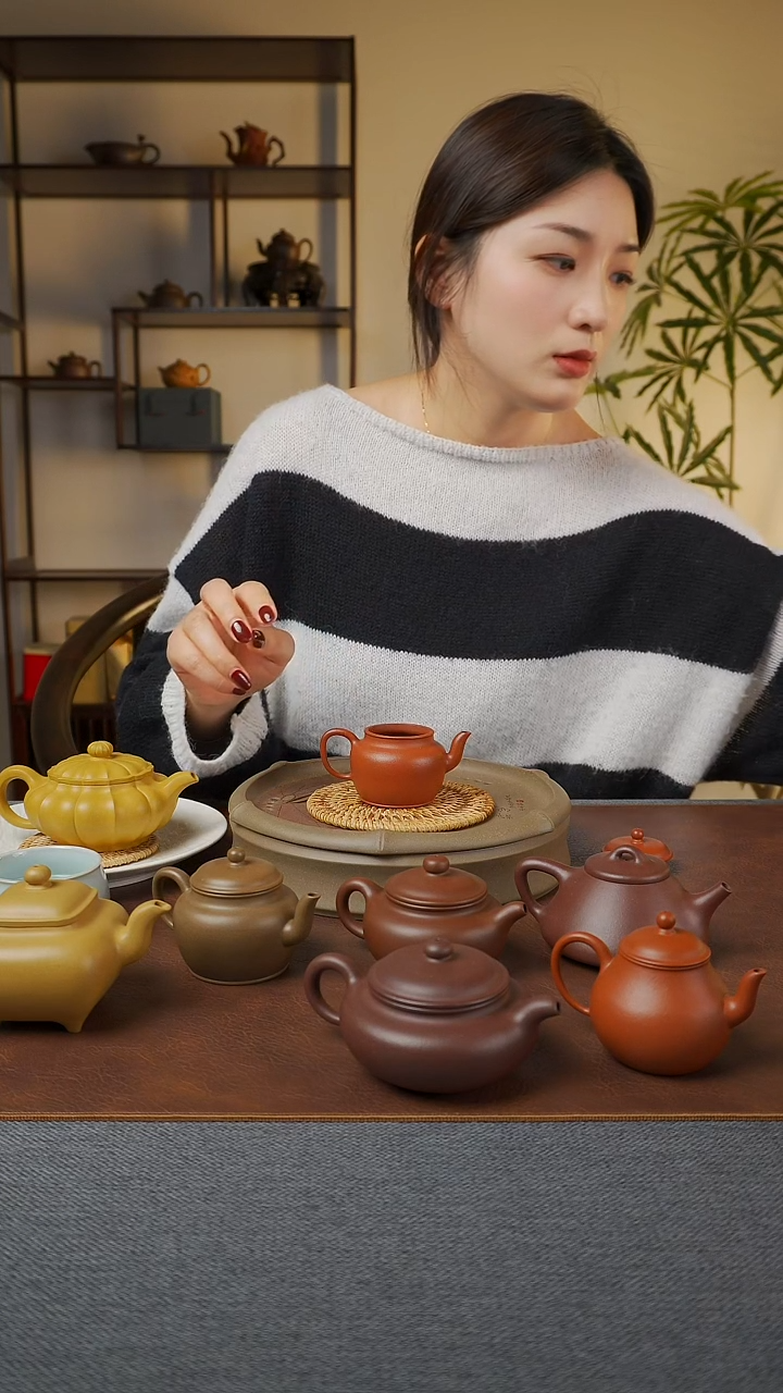 紫砂茶壶朱泥德钟 100CC 全手工