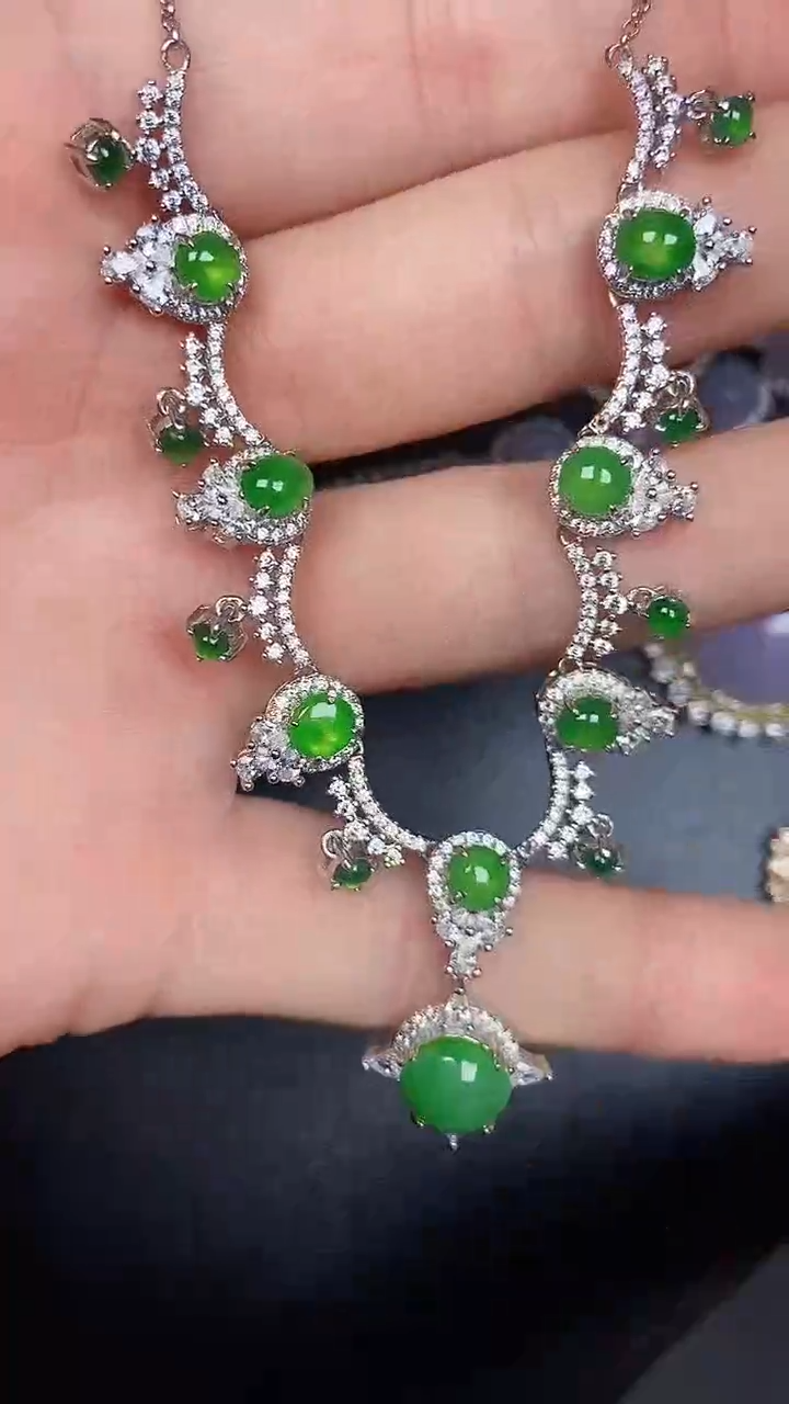 银S925镶嵌戒指翡翠3600