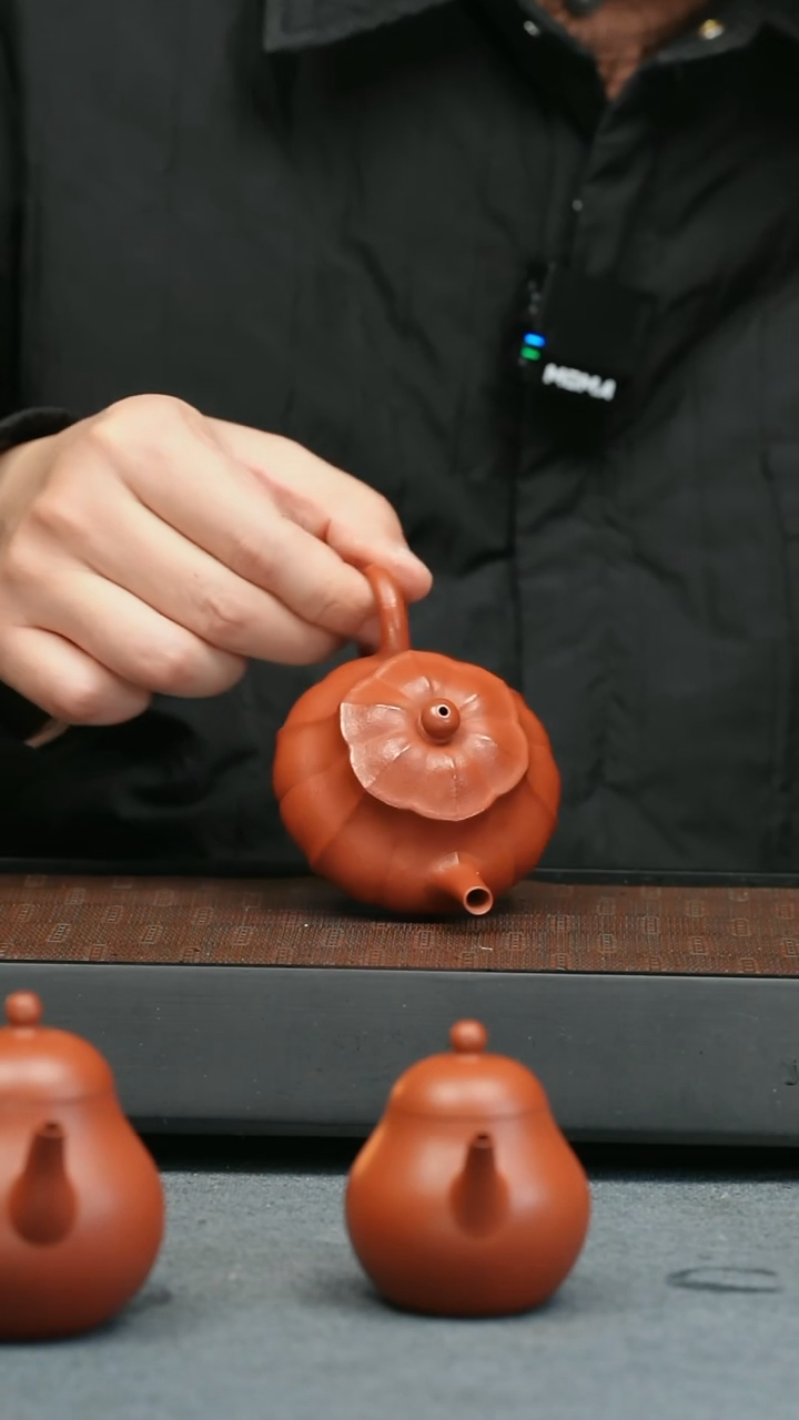 【闪购商品】紫砂茶壶五堂 筋纹潘壶