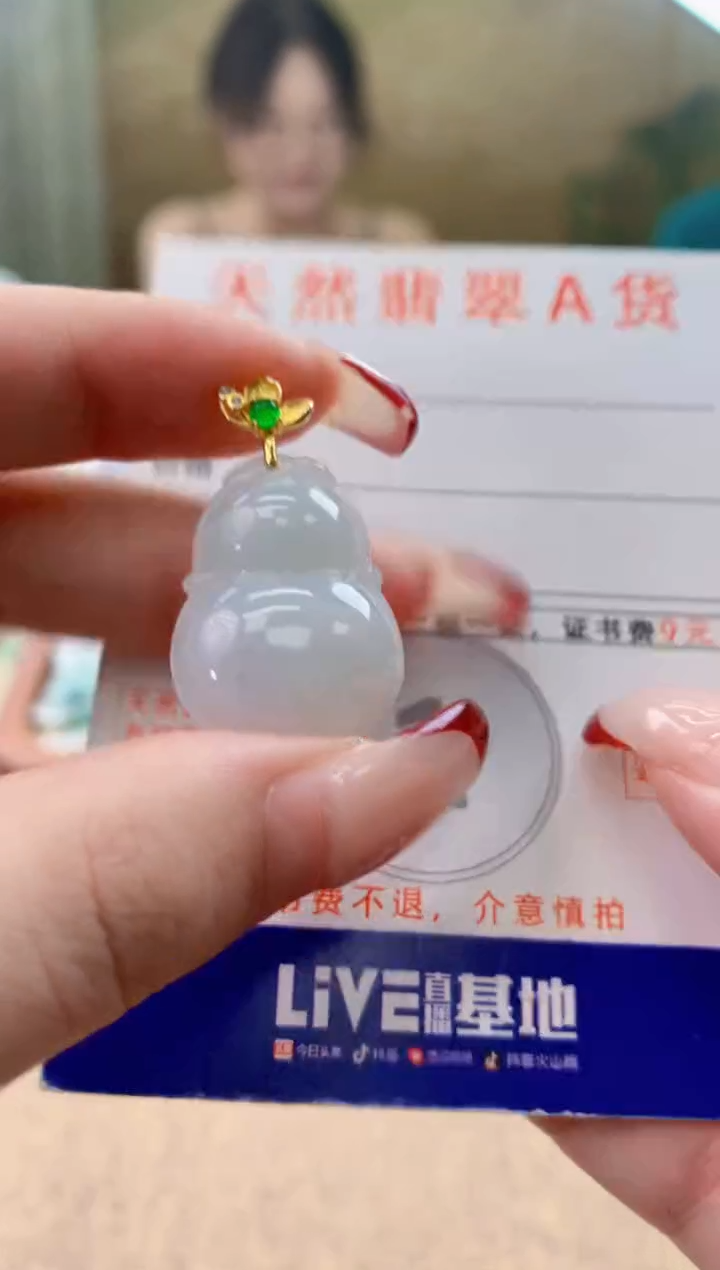 颈饰未镶嵌翡翠天然A货翡翠挂件