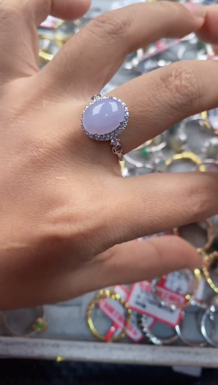 银S925镶嵌戒指翡翠1111----4