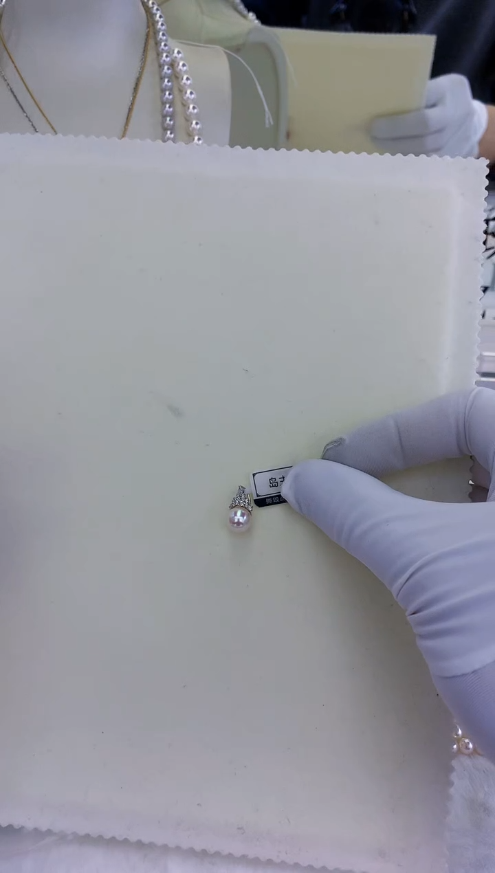 银S925镶嵌饰品海水珍珠冰雪女王吊坠