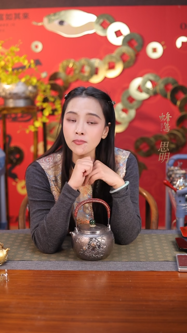 【闪购商品】蜂鸟工坊 大师壶 牡丹提梁孤品