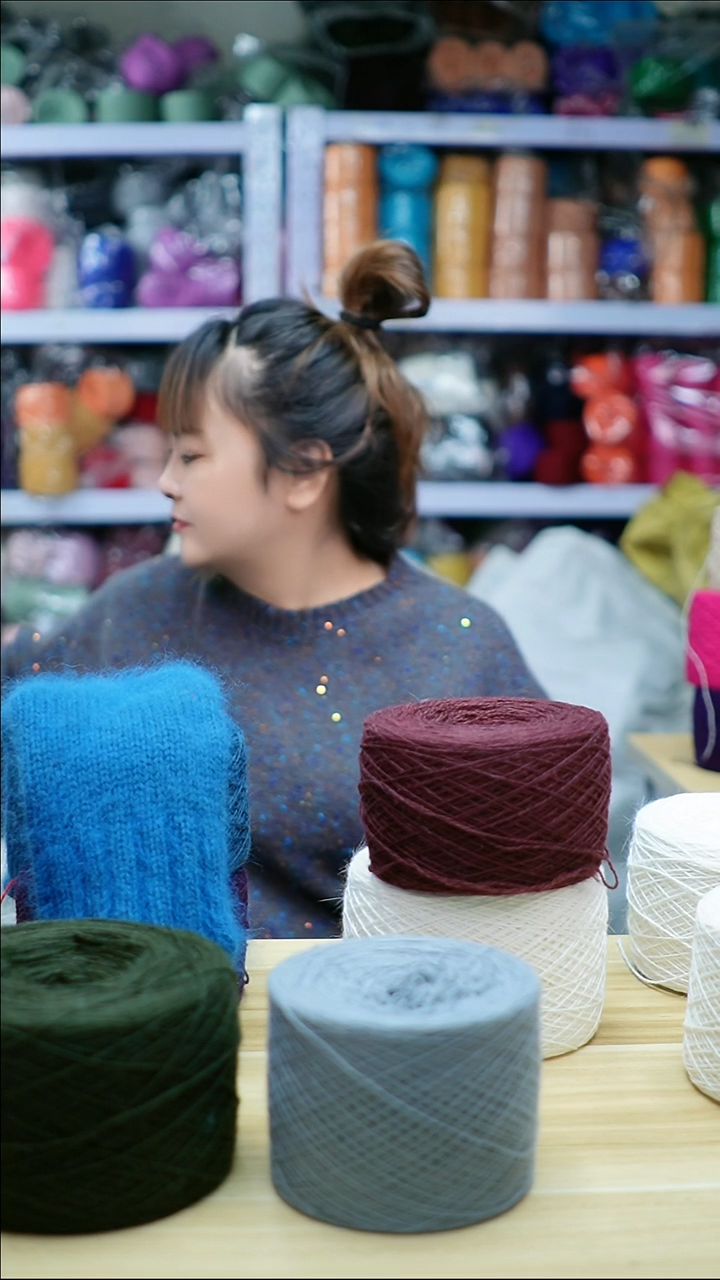 羊绒欢姐手编线A037