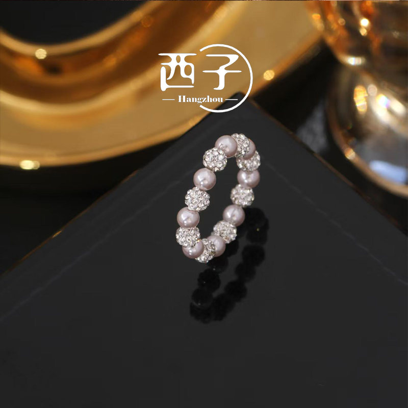 西子饰品高定镀 18K 金【曼塔玫瑰弹力戒】不过敏欧若风穿搭