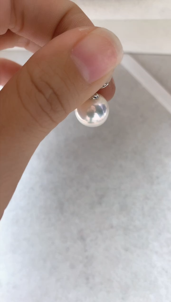 吊坠(不含链)银S925镶嵌淡水珍珠吊坠