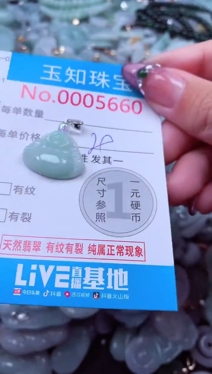 吊坠(不含链)未镶嵌翡翠5660