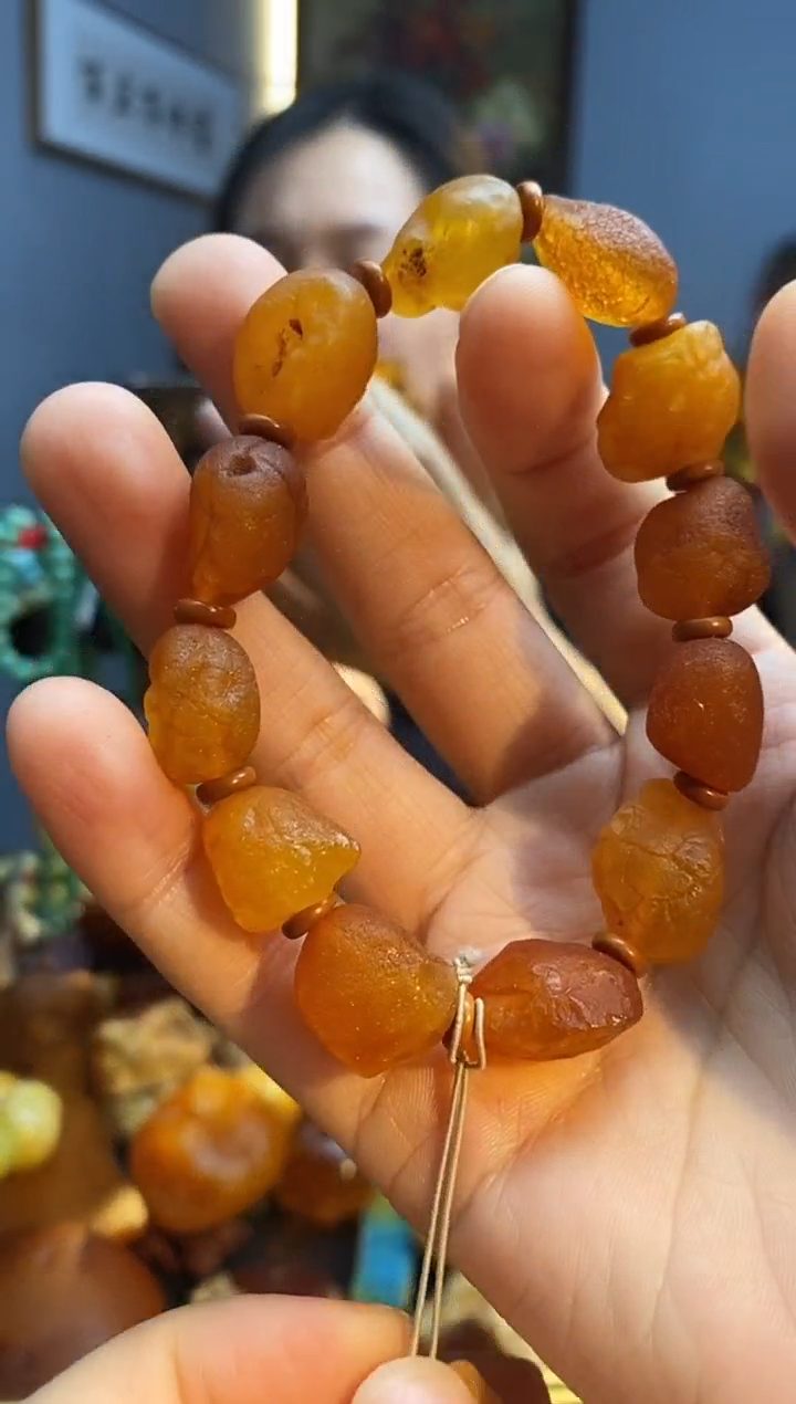 未镶嵌琥珀手链手串