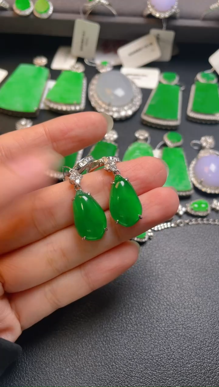 吊坠(不含链)银S925镶嵌翡翠迷****板吊坠