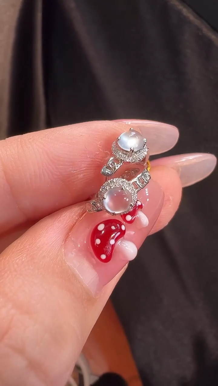 【闪购商品】翡翠耳饰18K金镶嵌耳饰