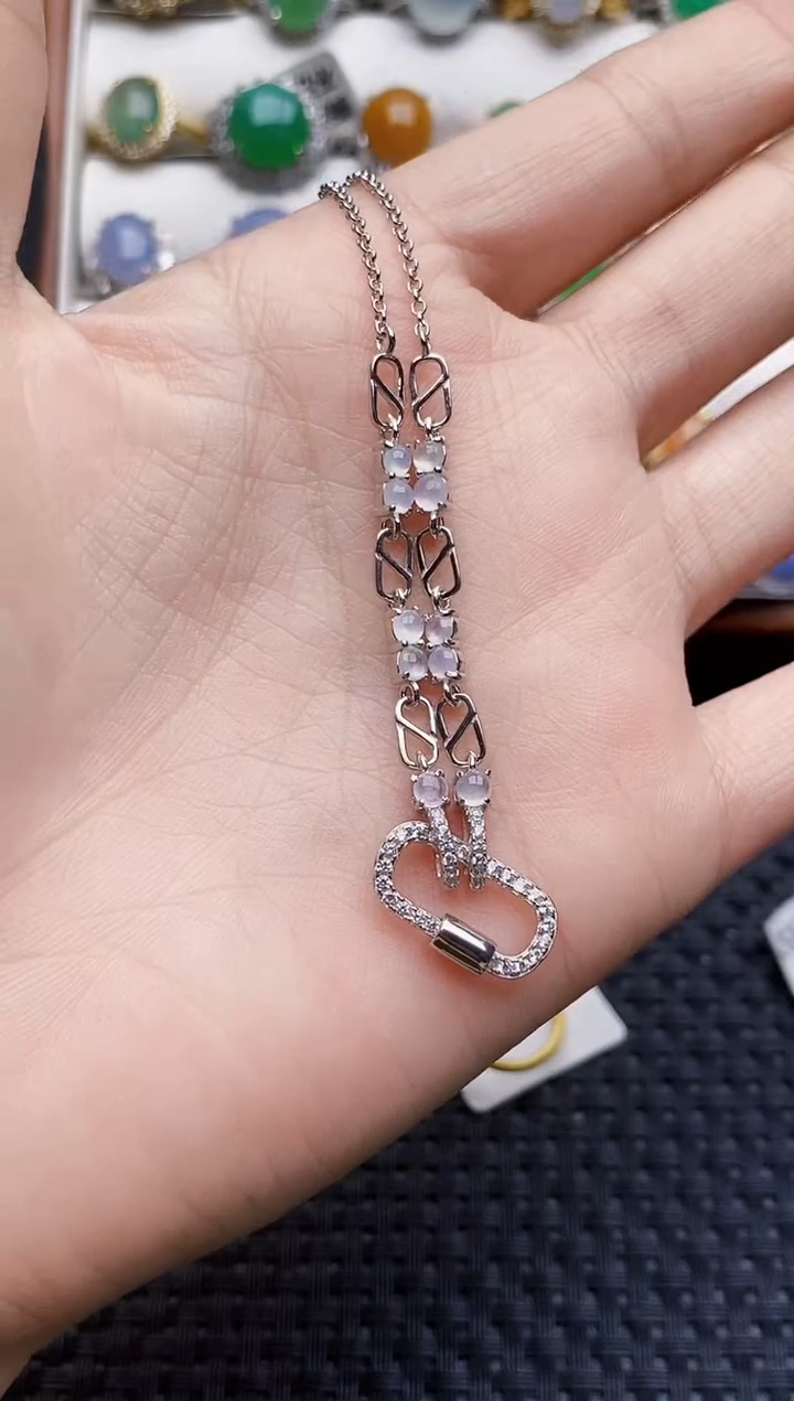 银S925镶嵌戒指翡翠5705