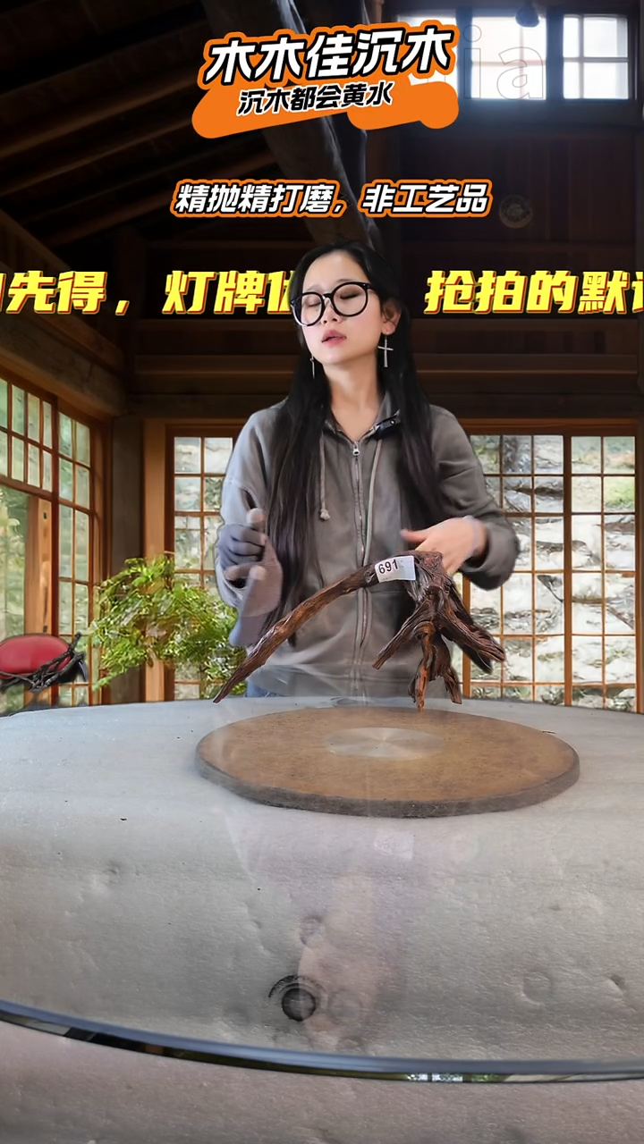 虚**登木木佳沉木鱼缸造景691
