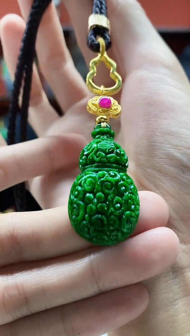 颈饰未镶嵌翡翠翡翠吊坠-15