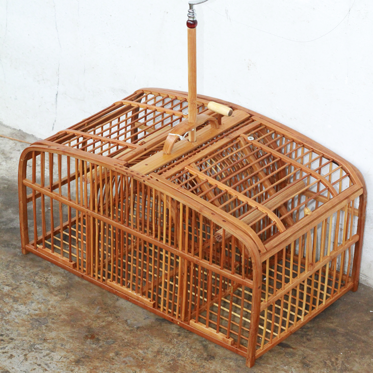 画眉八哥弧形两门磁铁防风笼（46x27x26）（送保养油）