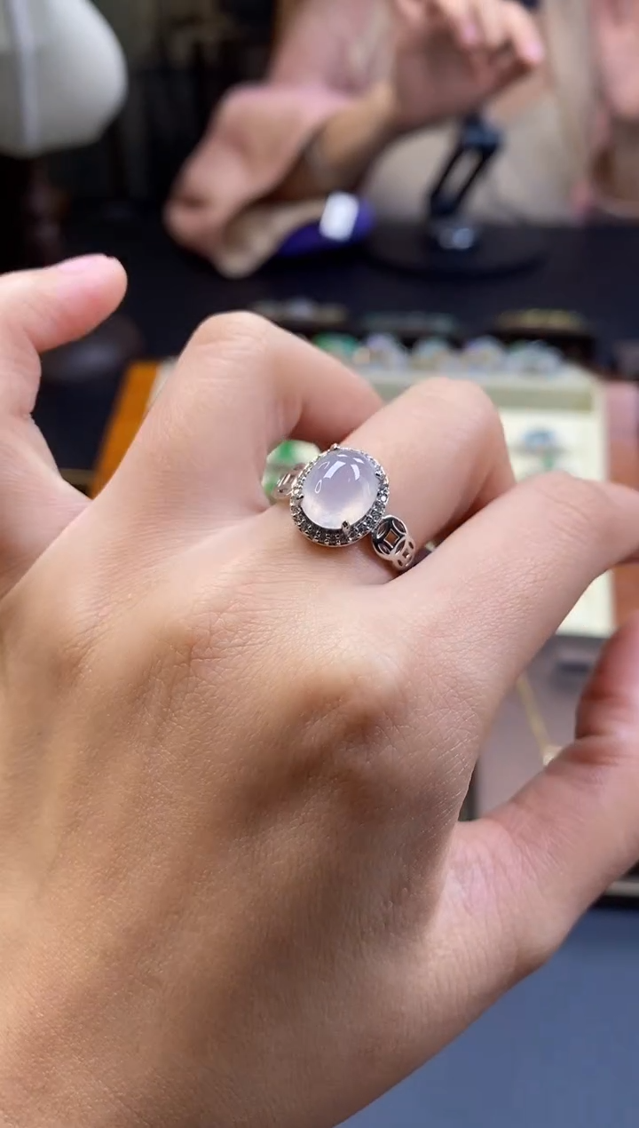 颈饰银S925镶嵌翡翠18575