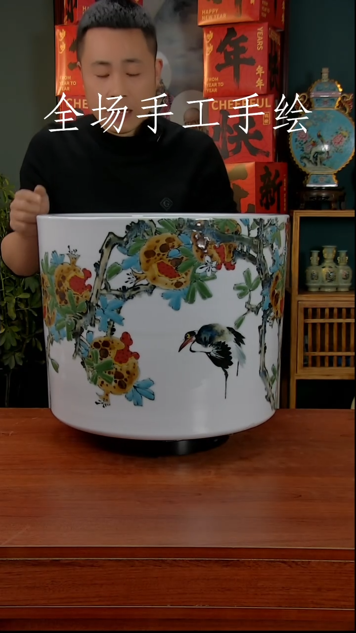 【闪购商品】摆件景德镇高端陶瓷摆件瓶1