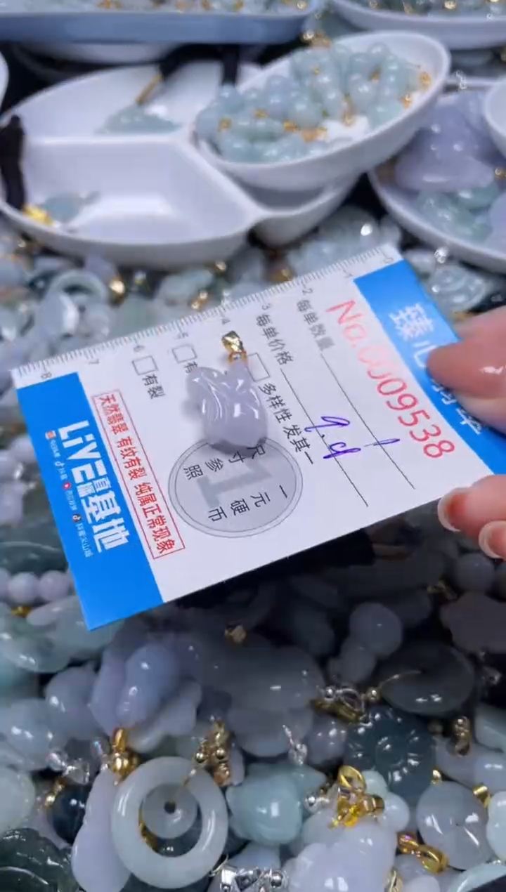 吊坠(不含链)未镶嵌翡翠9538