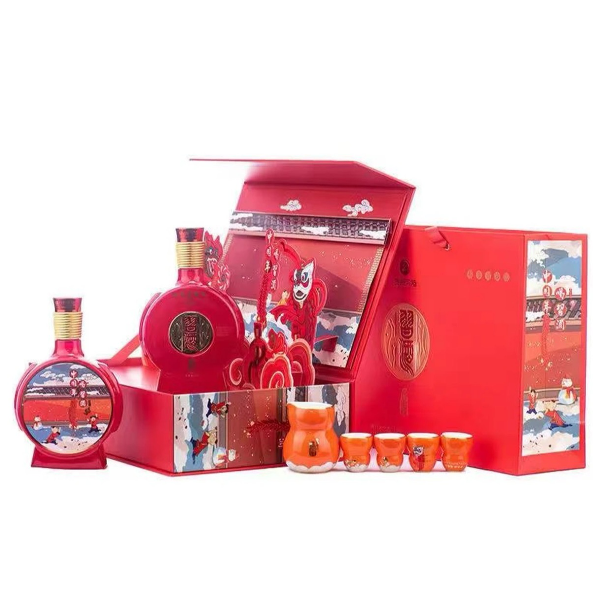 习酒2022年春节贺岁版贺岁虎 两瓶装 自带酒具53度