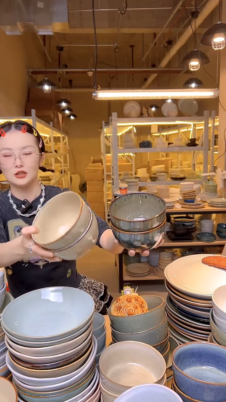 瓷48外贸尾货窑变釉下彩默认微瑕