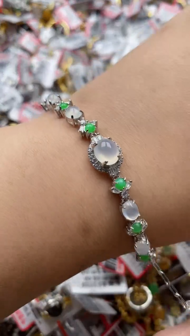 【闪购商品】翡翠戒指银S925镶嵌22222---8
