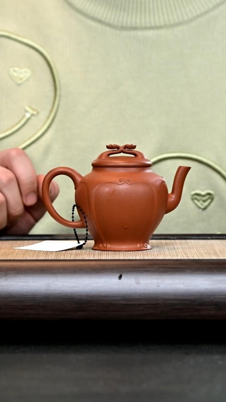 【闪购商品】紫砂茶壶EF15093 全手如意宫灯 朱泥