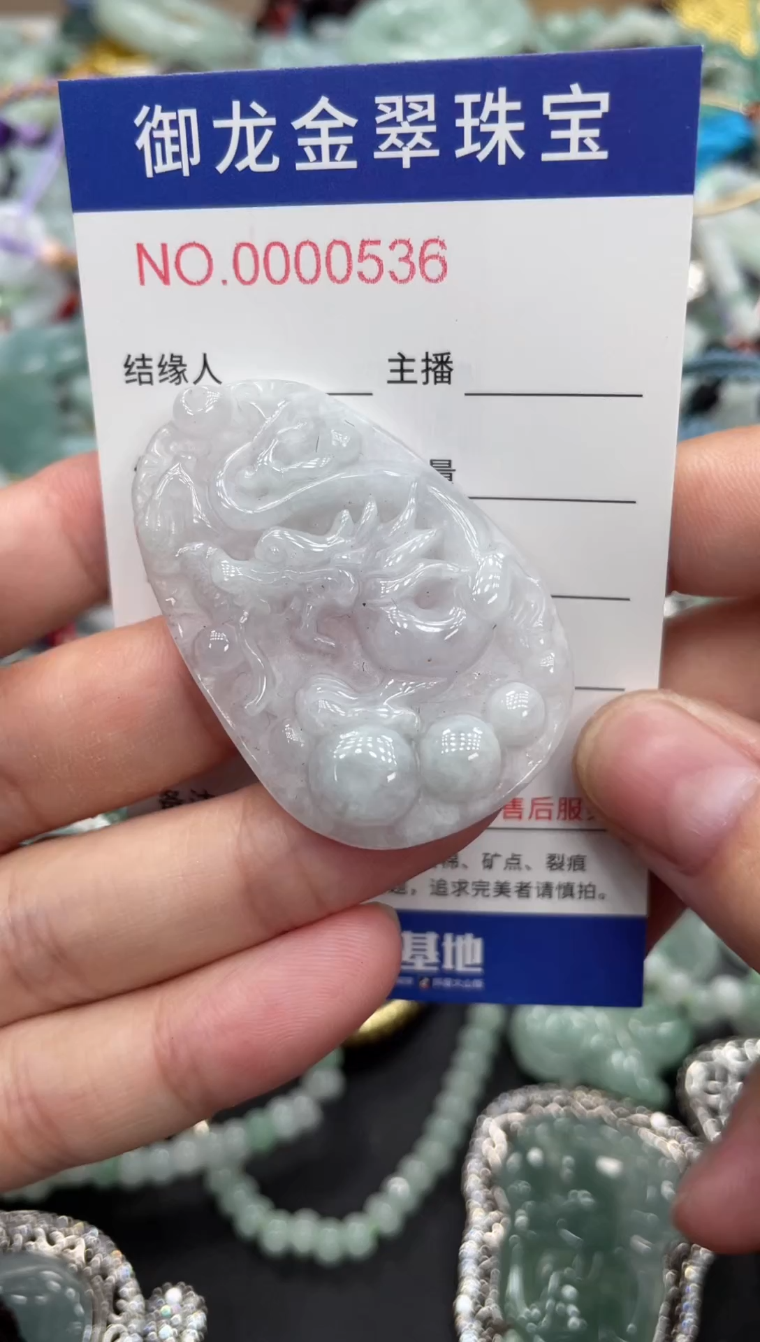 翡翠未镶嵌颈饰050