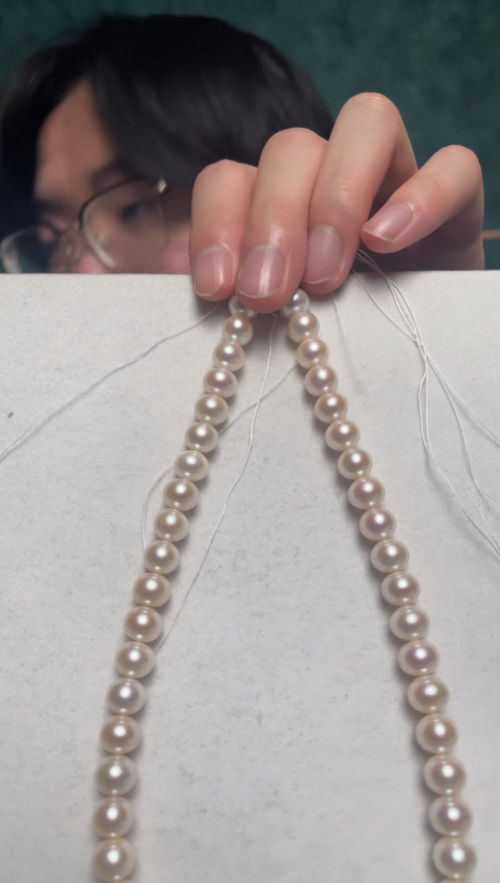 【闪购商品】淡水珍珠耳饰银S925镶嵌9-10强光近圆天然淡水无核珠