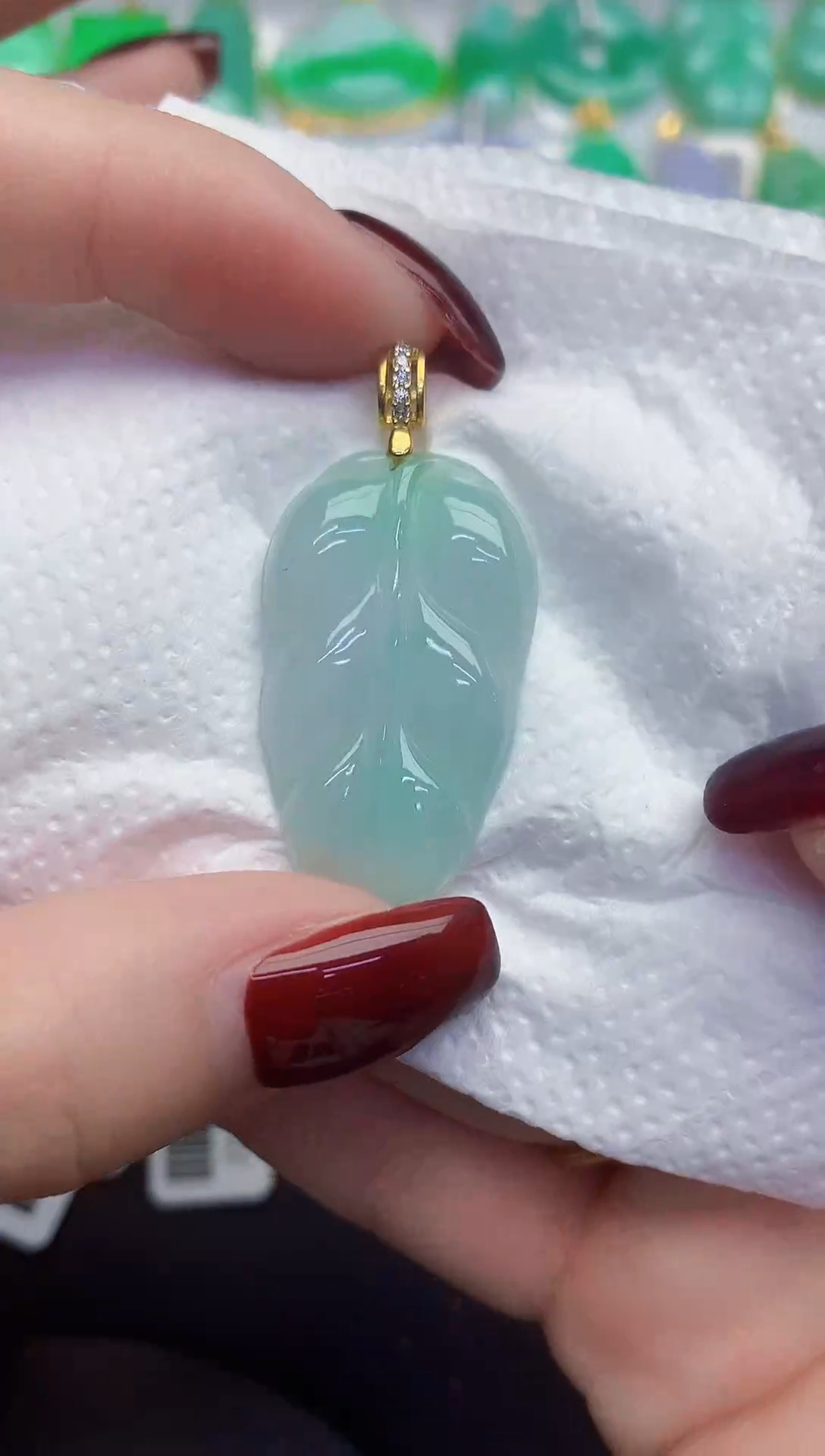 颈饰未镶嵌翡翠缅甸天然翡翠A货