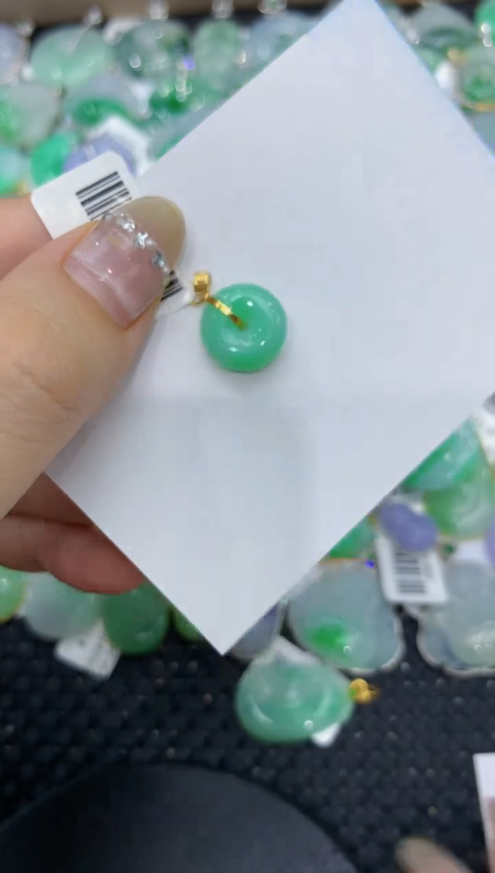 【闪购商品】翡翠颈饰18K金镶嵌222222222