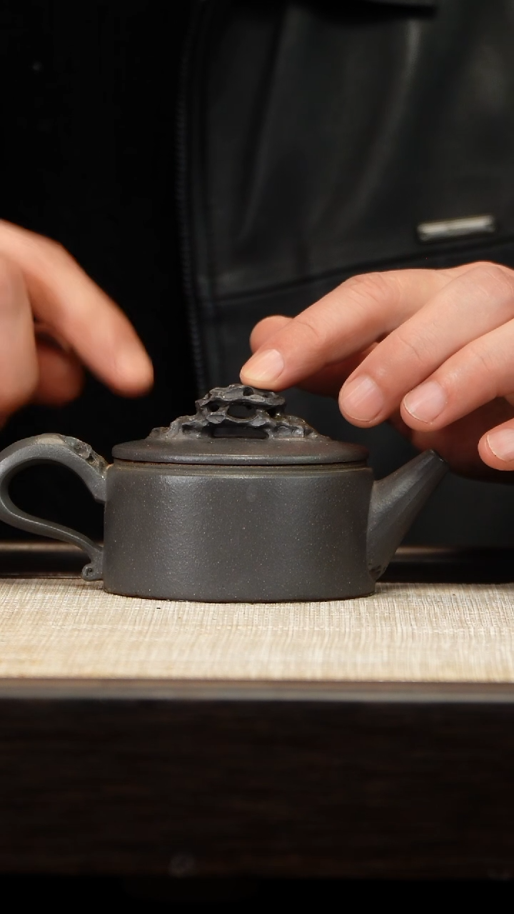 茶壶紫砂天青天际