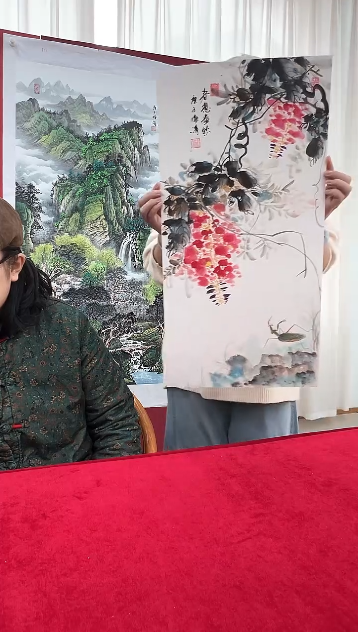 国画梅清老师1平尺花鸟卡纸作品