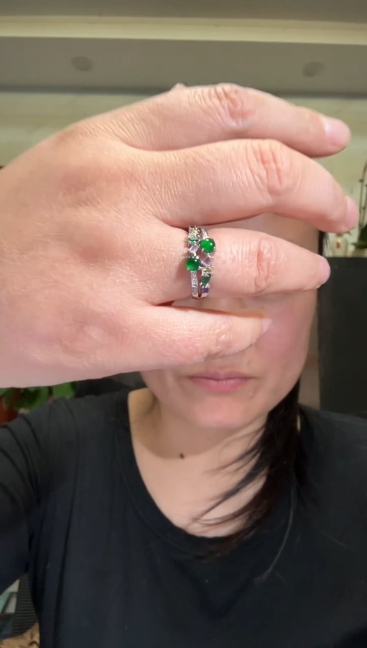 颈饰银S925镶嵌翡翠00005247