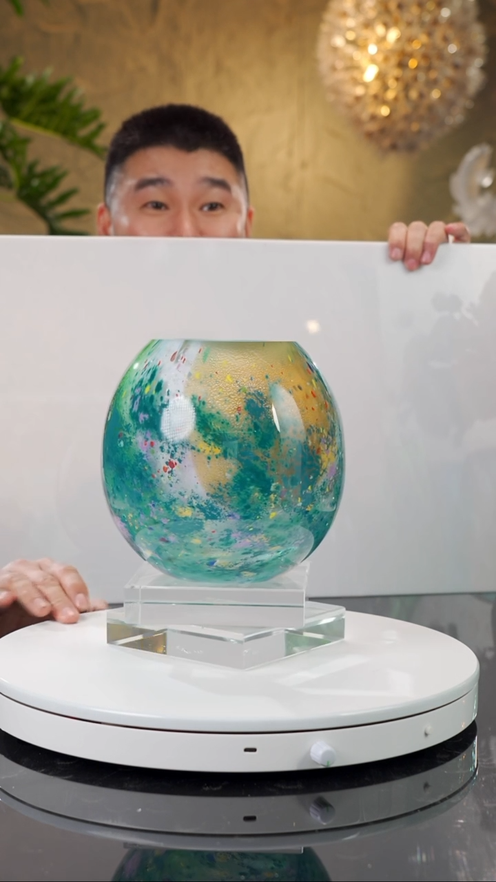 【闪购商品】瓷片设计款莫奈花瓶摆件