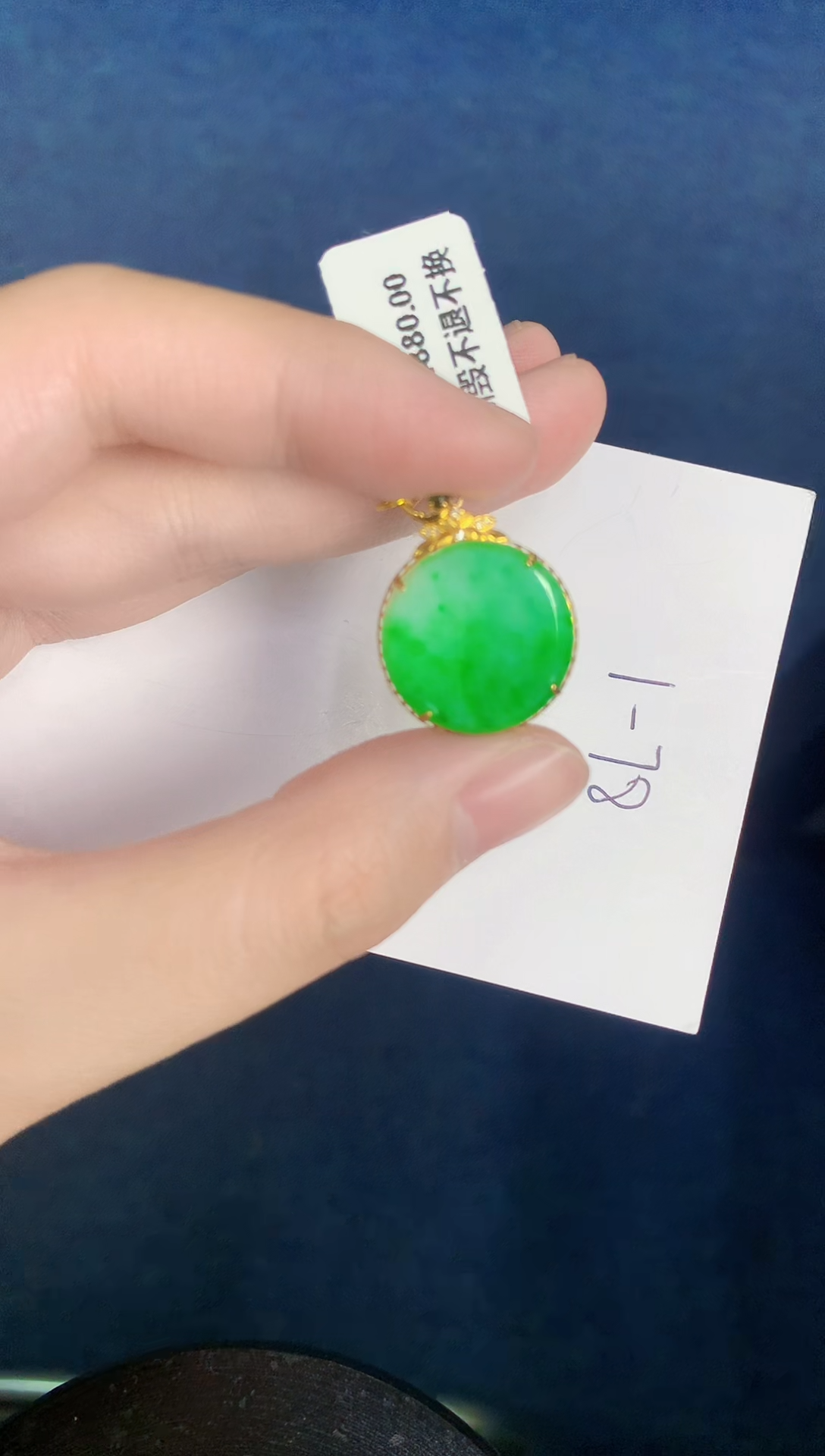 【闪购商品】翡翠颈饰18K金镶嵌000000000