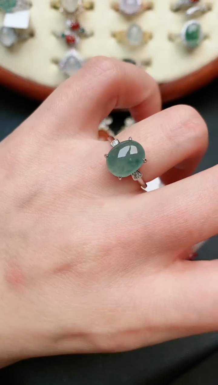 【闪购商品】翡翠戒指银S925镶嵌......