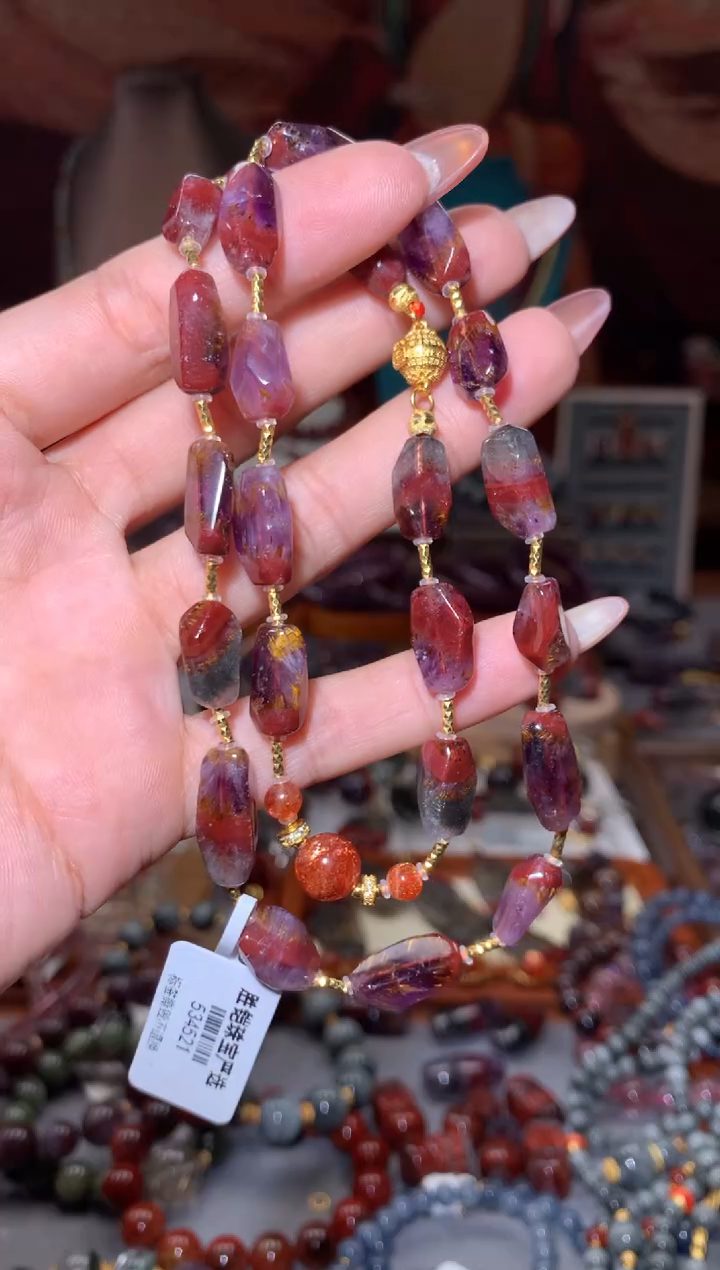 未镶嵌珠宝半成品水晶极光随形项链多样性发其1