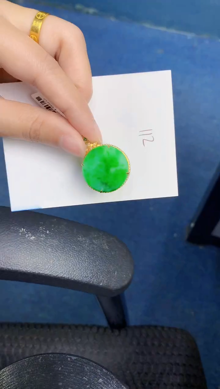 【闪购商品】翡翠颈饰18K金镶嵌000000000