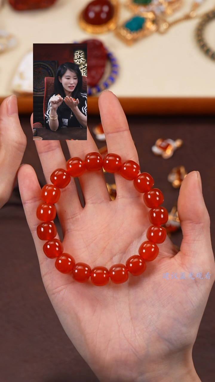 【闪购商品】玛瑙/玉髓手串未镶嵌柒禧文玩回血好物