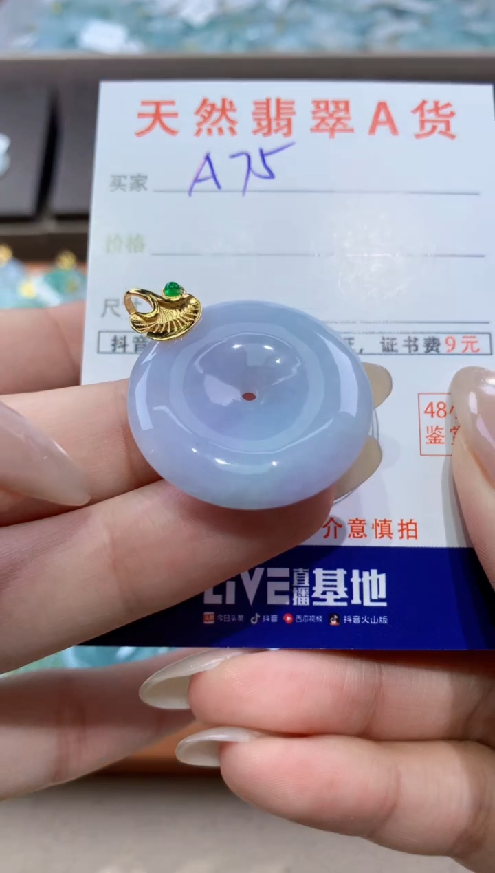 颈饰未镶嵌翡翠天然缅甸翡翠A货挂件 