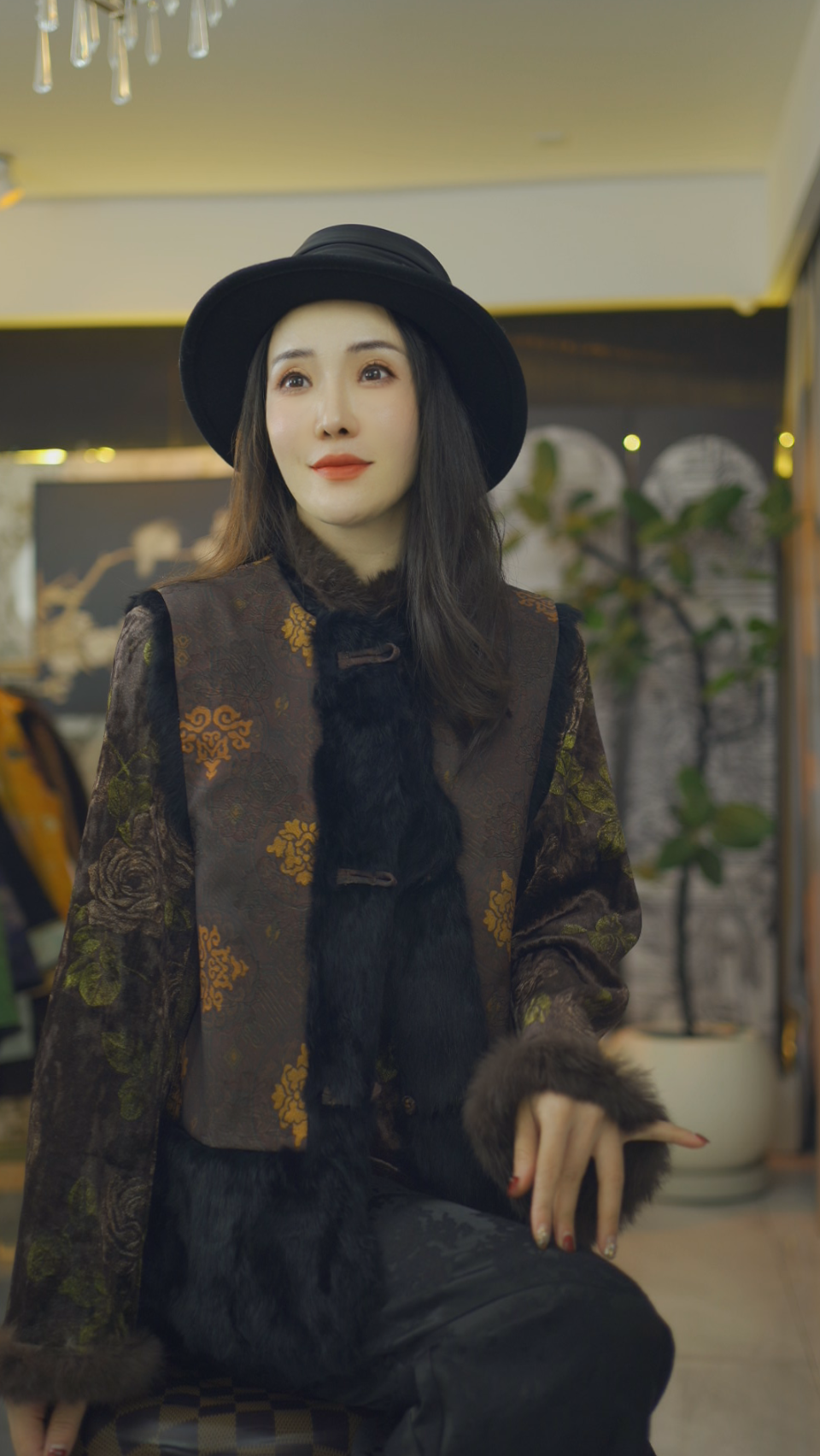 （晴雯）国风双面双穿老钱风复古提花上衣新中式马甲