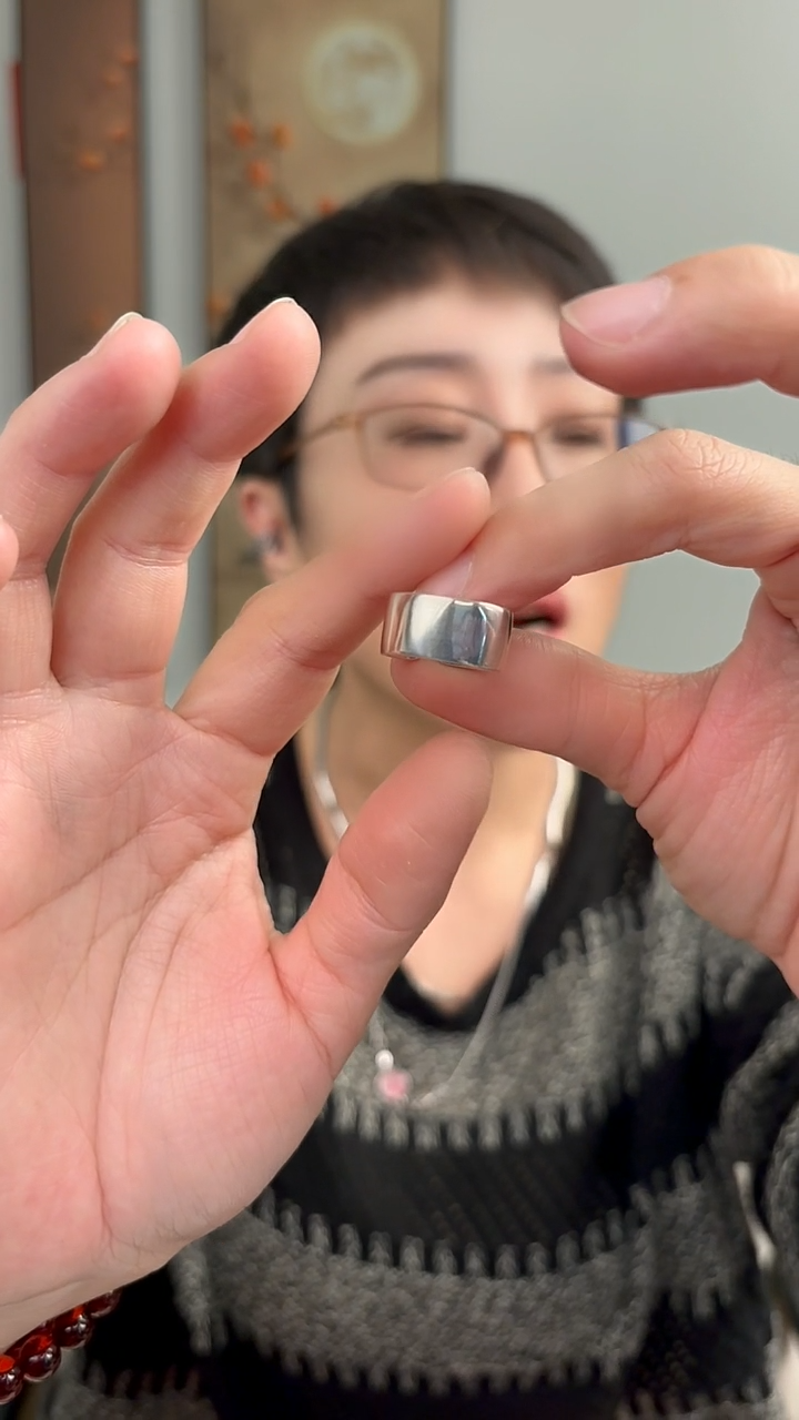 无925银纯银戒指光面66