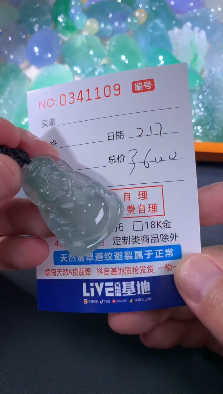 【闪购商品】翡翠颈饰未镶嵌天然A货翡翠