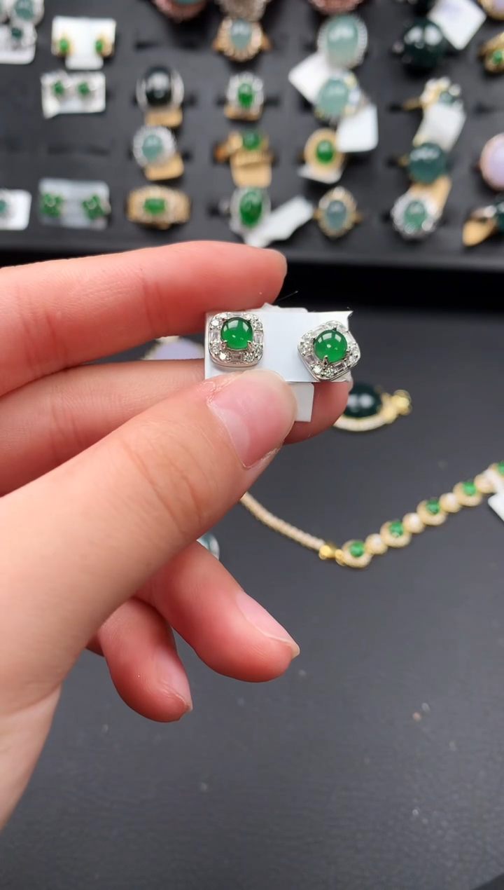 【闪购商品】翡翠戒指银S925镶嵌512412