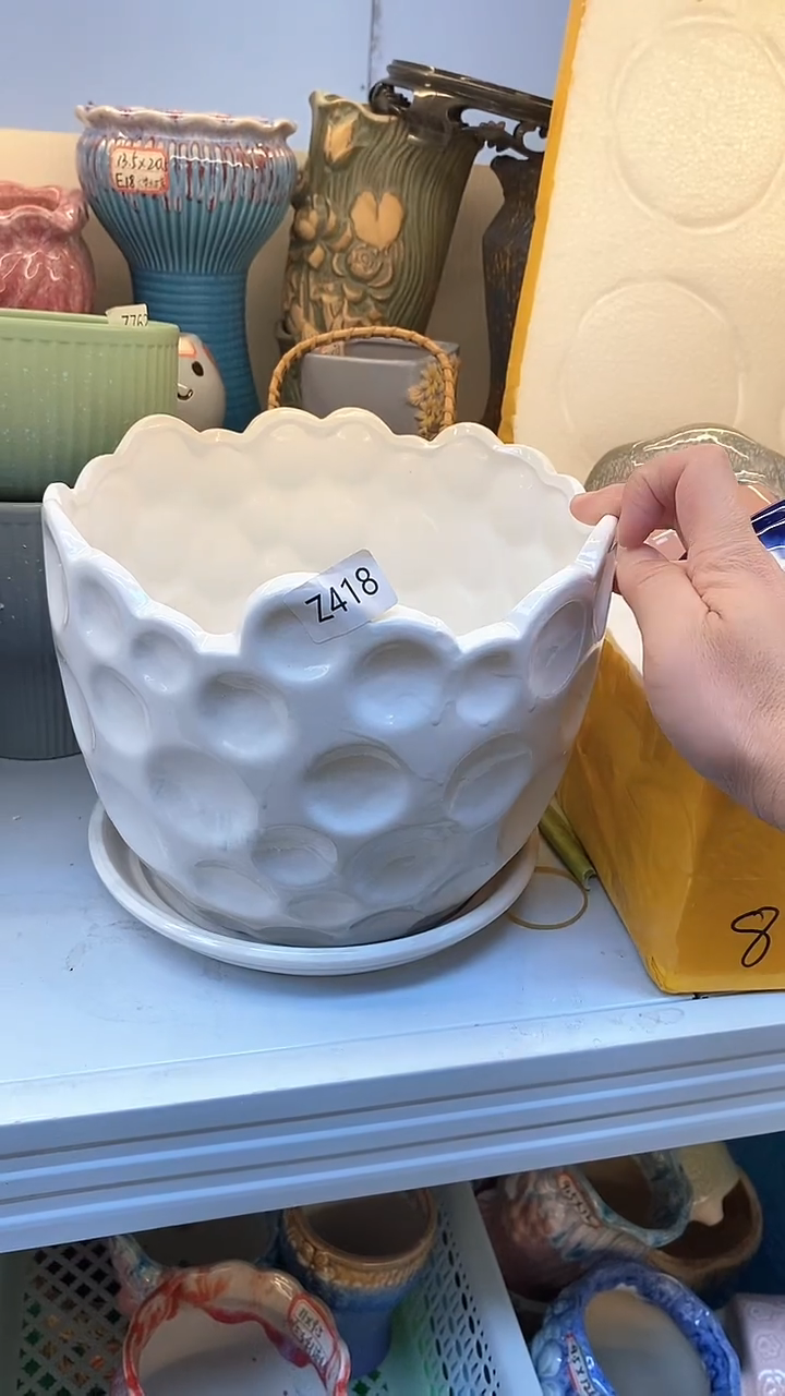 @@陶瓷多肉花盆Z418