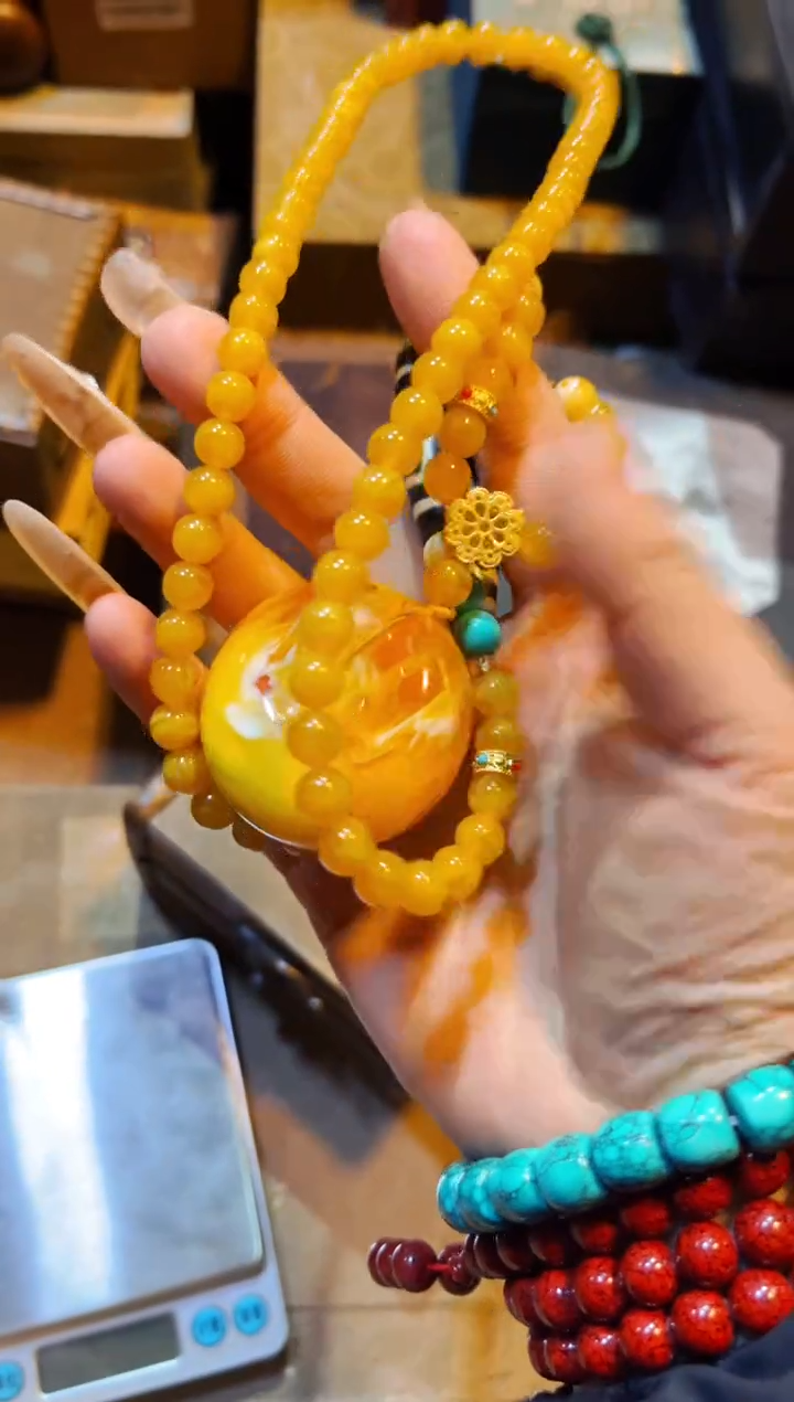 【闪购商品】蜜蜡颈饰未镶嵌兰妹精品优选链接87