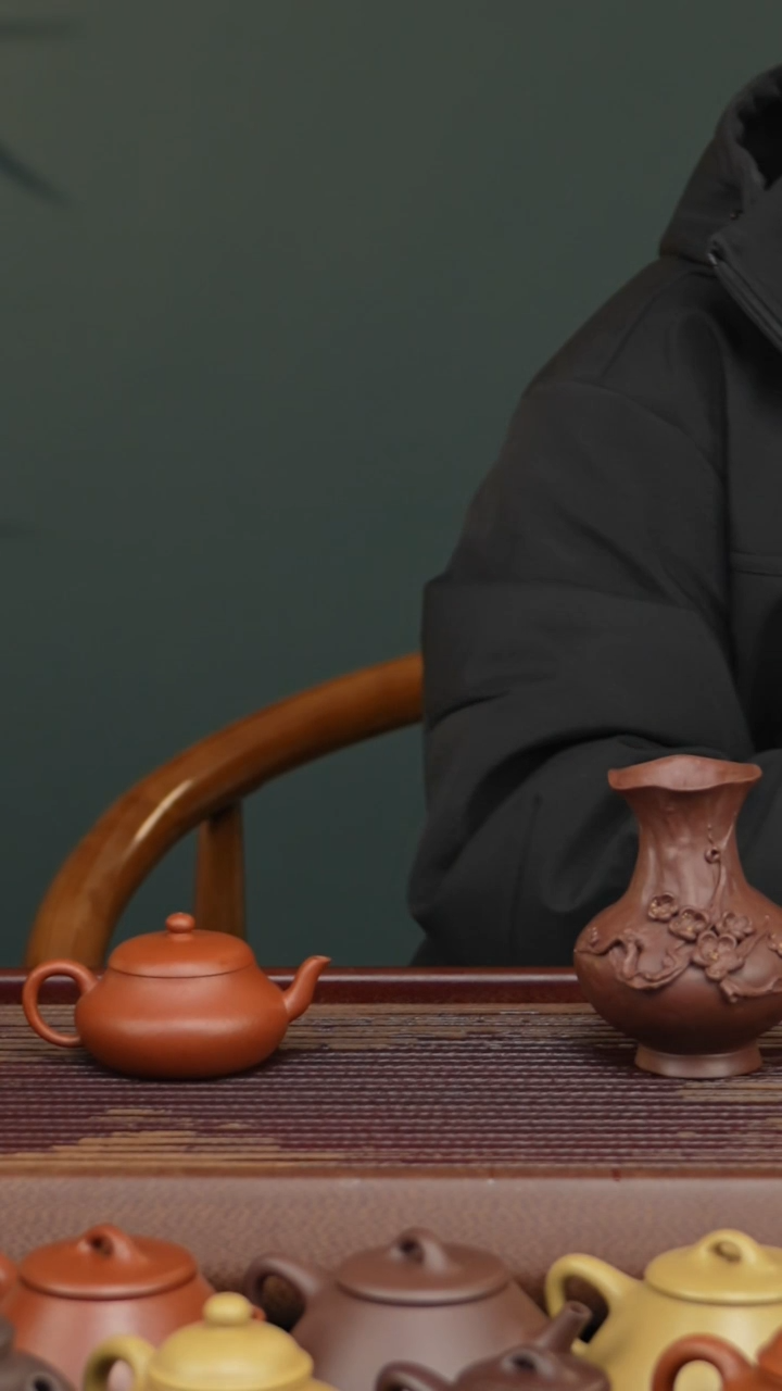 【闪购商品】紫砂茶壶全手工插花花瓶