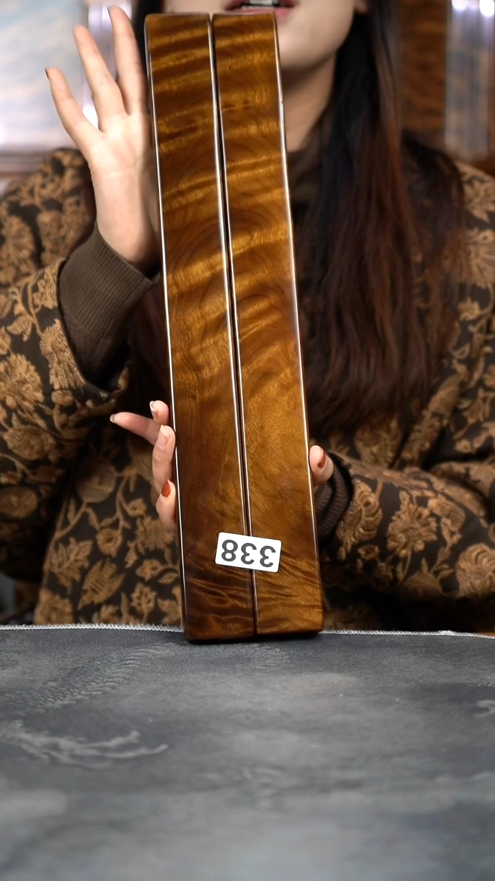 【闪购商品】金丝楠木雕满花精工镇尺338