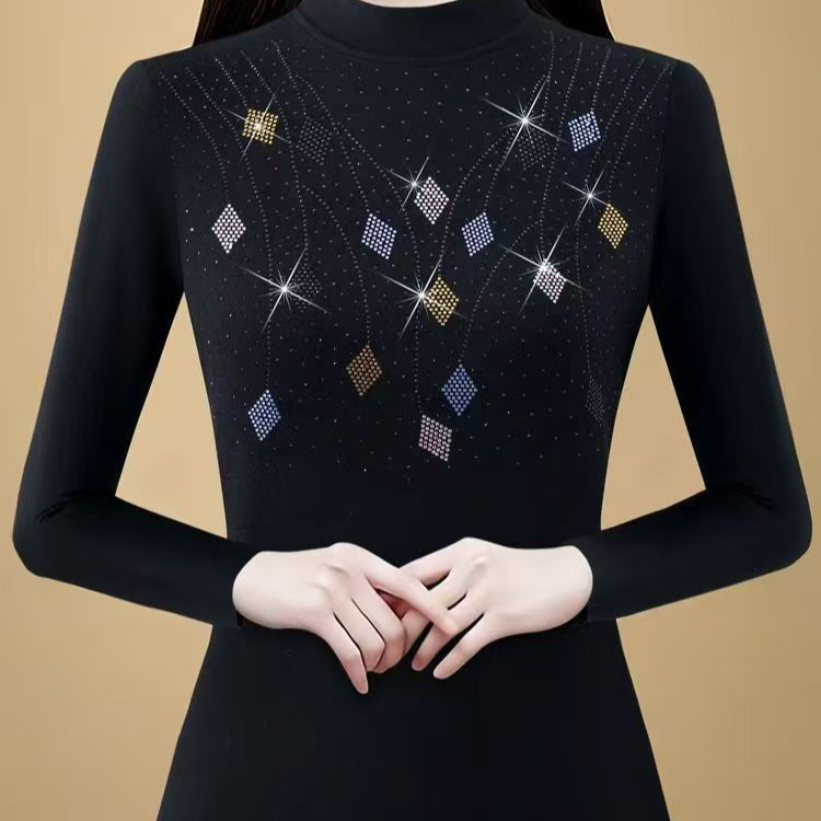 2512菱形钻小衫T恤-LL